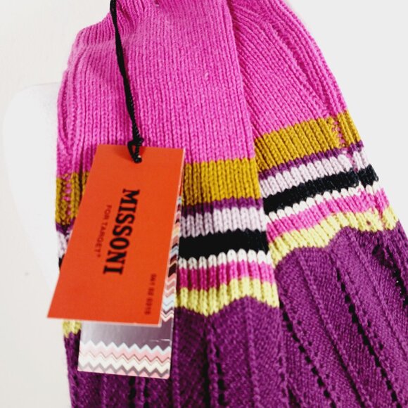 NWT Missoni For Target "Rare" Long Gloves, Passion Purple, One Size - Picture 6 of 14
